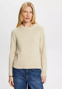 Трикотаж остроконечный Esprit РУНДХАЛС-МИКС, песочный