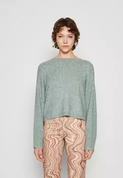 Трикотаж пойнт Vero Moda VMDOFWOOL BOXY, цвет dark forest melange