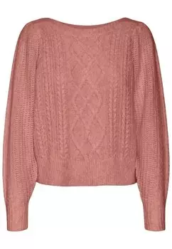 Трикотаж пойнт Vero Moda VMMARA LS BOATNECK GA EXC, цвет ash rose