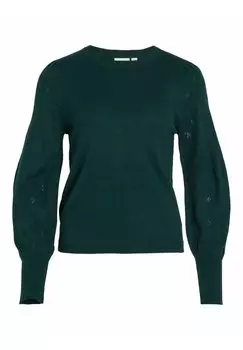 Трикотаж пойнт VILA VIAVA L S O-NECK KA, цвет ponderosa pine