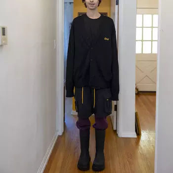 Трикотаж с буквенным логотипом серии «Унисекс» черного цвета Drew House, черный