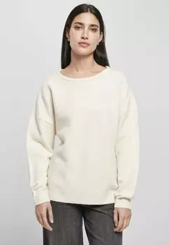 Трикотаж стежка Urban Classics CHUNKY FLUFFY, бело-песочный