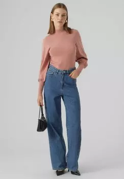Трикотаж Стежка Vero Moda VMHOLLYKARISPUFF HIGHNK GA BOO, цвет ash rose