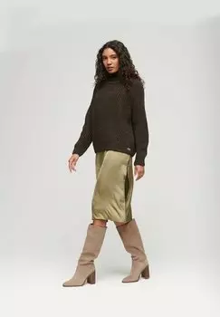 Трикотаж Stitch Superdry SLOUCHY STITCH ROLL NECK, кокосовый меланж