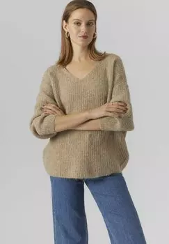 Трикотаж Stitch Vero Moda VMJULIE 7/8 V-NECK GA REP EXC, цвет silver mink