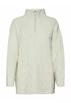 Трикотаж трикотаж Vero Moda VMPHILINE CABLE LS LONG ZIP, цвет birch