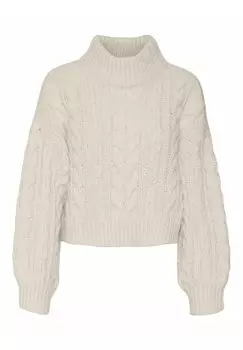 Трикотаж трикотажа Vero Moda VMDREAM LS HIGHNCK CROP GA EXC, цвет birch