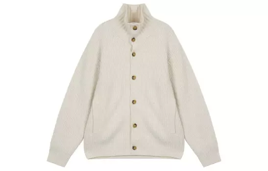 Трикотаж унисекс молочно-белый Uniqlo, слоновая кость