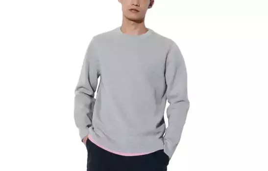 Трикотаж унисекс серый Uniqlo, серый