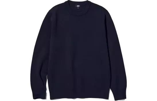 Трикотаж унисекс темно-синий Uniqlo, темно-синий