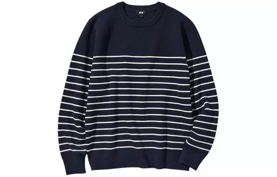 Трикотаж унисекс темно-синий Uniqlo, темно-синий