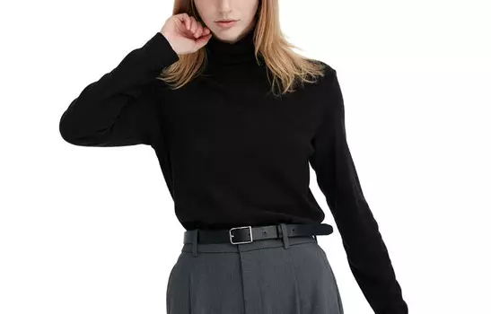 Трикотаж женский 09 черный Uniqlo
