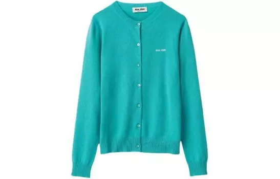 Трикотаж женский бирюзовый Miu Miu