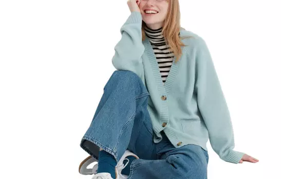 Трикотаж женский бирюзовый Uniqlo