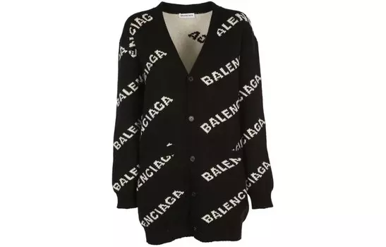 Трикотаж женский черный Balenciaga