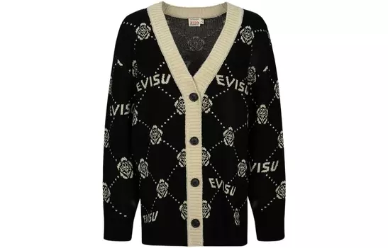 Трикотаж женский черный Evisu