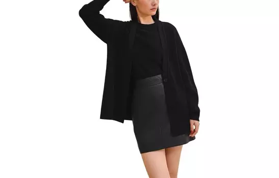 Трикотаж женский черный Hermes