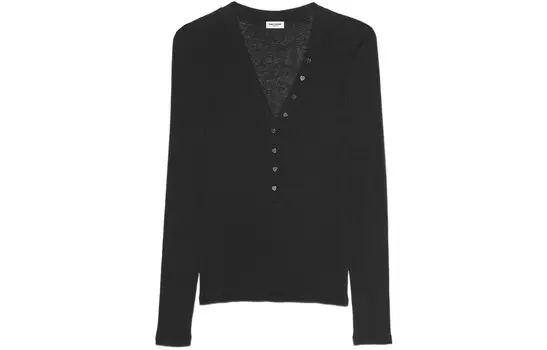 Трикотаж женский черный Saint Laurent
