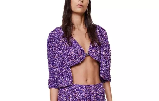 Трикотаж женский фиолетовый Chanel