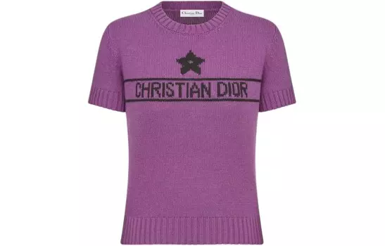 Трикотаж женский фиолетовый Dior