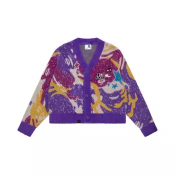 Трикотаж женский фиолетовый камуфляж MLX Aape