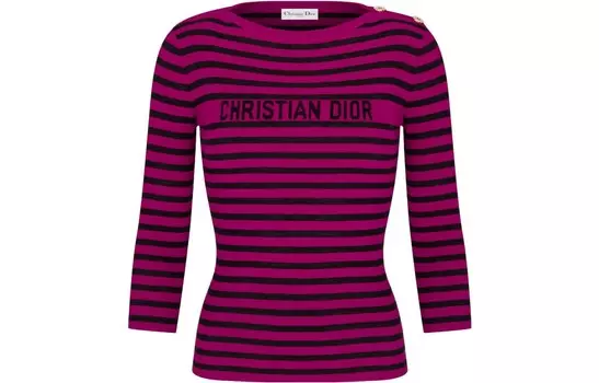 Трикотаж женский фуксия Dior