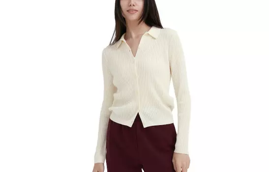Трикотаж женский молочно-белый Uniqlo