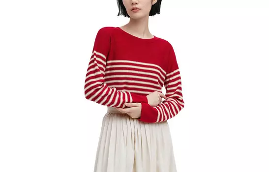 Трикотаж женский Оникс красный Uniqlo