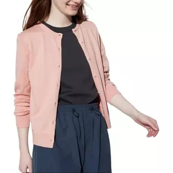 Трикотаж женский пастельно-розовый Uniqlo