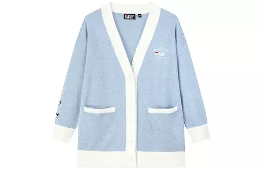 Трикотаж женский Pick Up Clouds And Blue Flowers Серый Fila