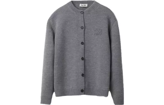 Трикотаж женский серый Miu Miu