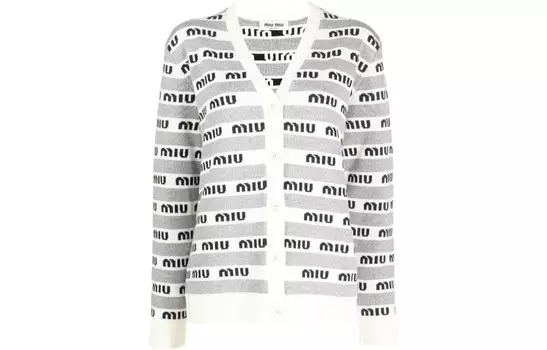 Трикотаж женский серый Miu Miu