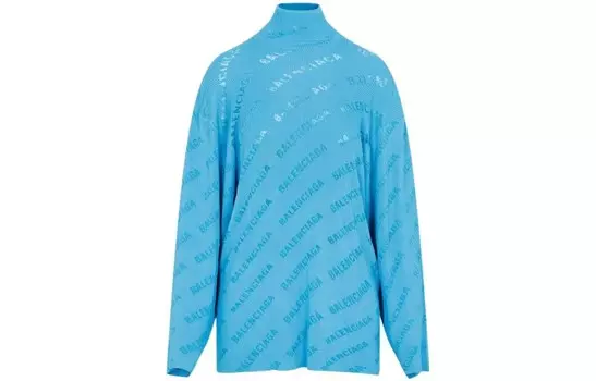 Трикотаж женский синий Balenciaga