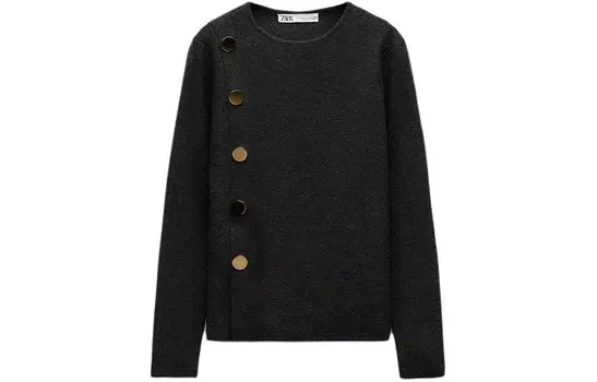Трикотаж женский средне-серый Zara