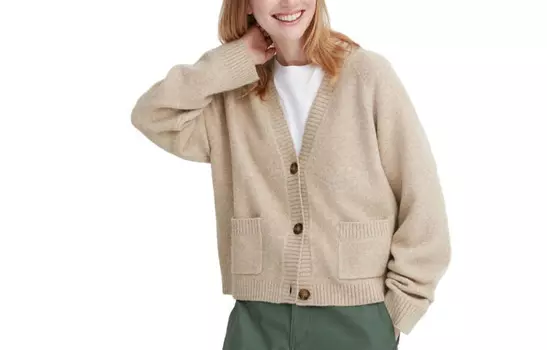 Трикотаж женский темно-бежевый Uniqlo