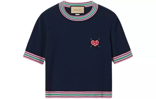 Трикотаж женский темно-синий Gucci