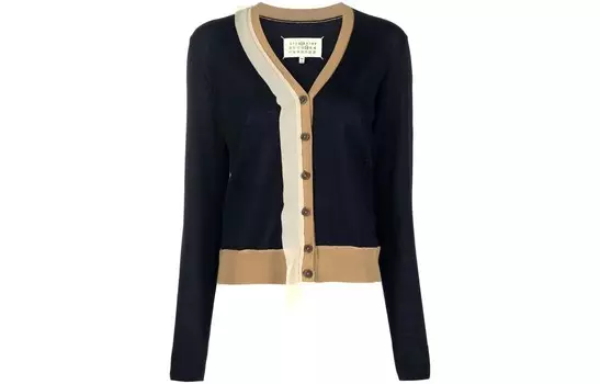 Трикотаж женский темно-синий Maison Margiela