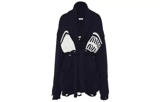 Трикотаж женский темно-синий Miu Miu