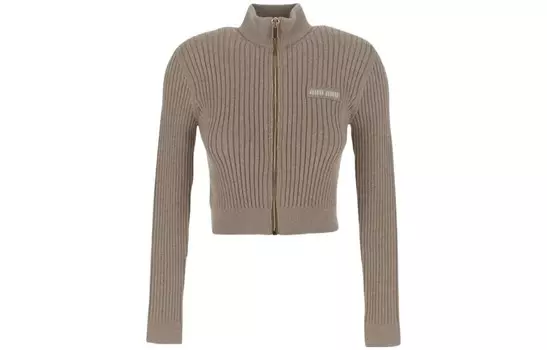 Трикотаж женский верблюжий коричневый Miu Miu