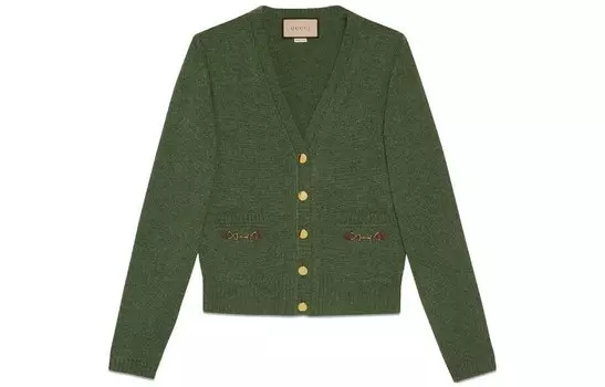 Трикотаж женский зеленый Gucci