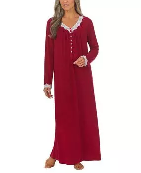 Трикотажная балетная ночная рубашка с кружевной отделкой Eileen West