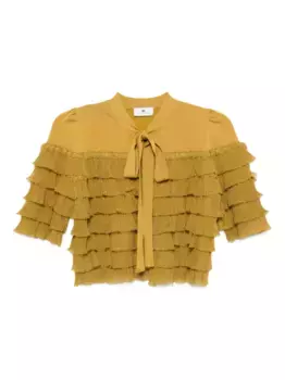 Трикотажная блузка Elisabetta Franchi, желтый