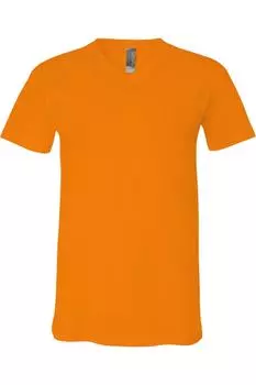 Трикотажная футболка BELLA + CANVAS с V-образным вырезом, оранжевый