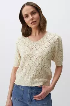 Трикотажная футболка Jimmy Key, бежевый