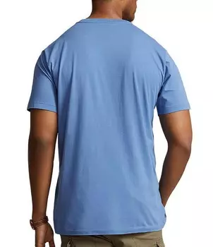 Трикотажная футболка классического кроя с короткими рукавами и логотипом Polo Ralph Lauren Big & Tall, синий