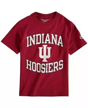 Трикотажная футболка команды Big Boys and Girls Crimson Indiana Hoosiers Circing Team Champion, красный