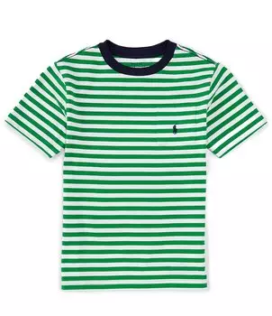 Трикотажная футболка с короткими рукавами и карманами Polo Ralph Lauren для больших мальчиков 8–20 лет, зеленый