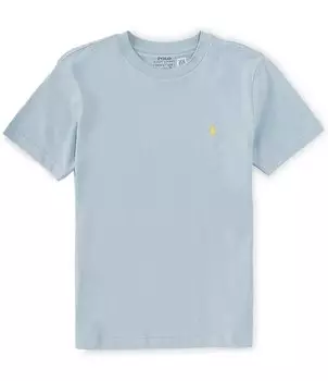 Трикотажная футболка с короткими рукавами и круглым вырезом Polo Ralph Lauren для больших мальчиков 8–20 лет, синий