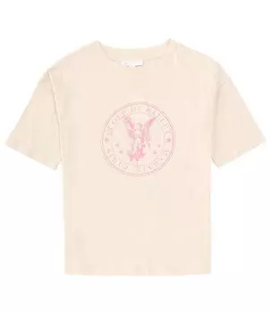 Трикотажная футболка с короткими рукавами и рисунком для девочек GB Big Girls 7–16 лет, бежевый