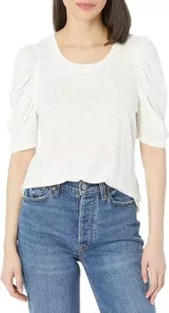 Трикотажная футболка с короткими рукавами и сборками Liverpool Los Angeles, цвет Vintage White